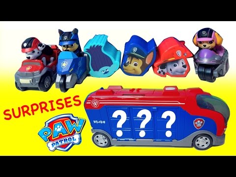 PAW PATROL NEW Mission Cruiser Toy Surprises Pups mini Vehicles unboxing