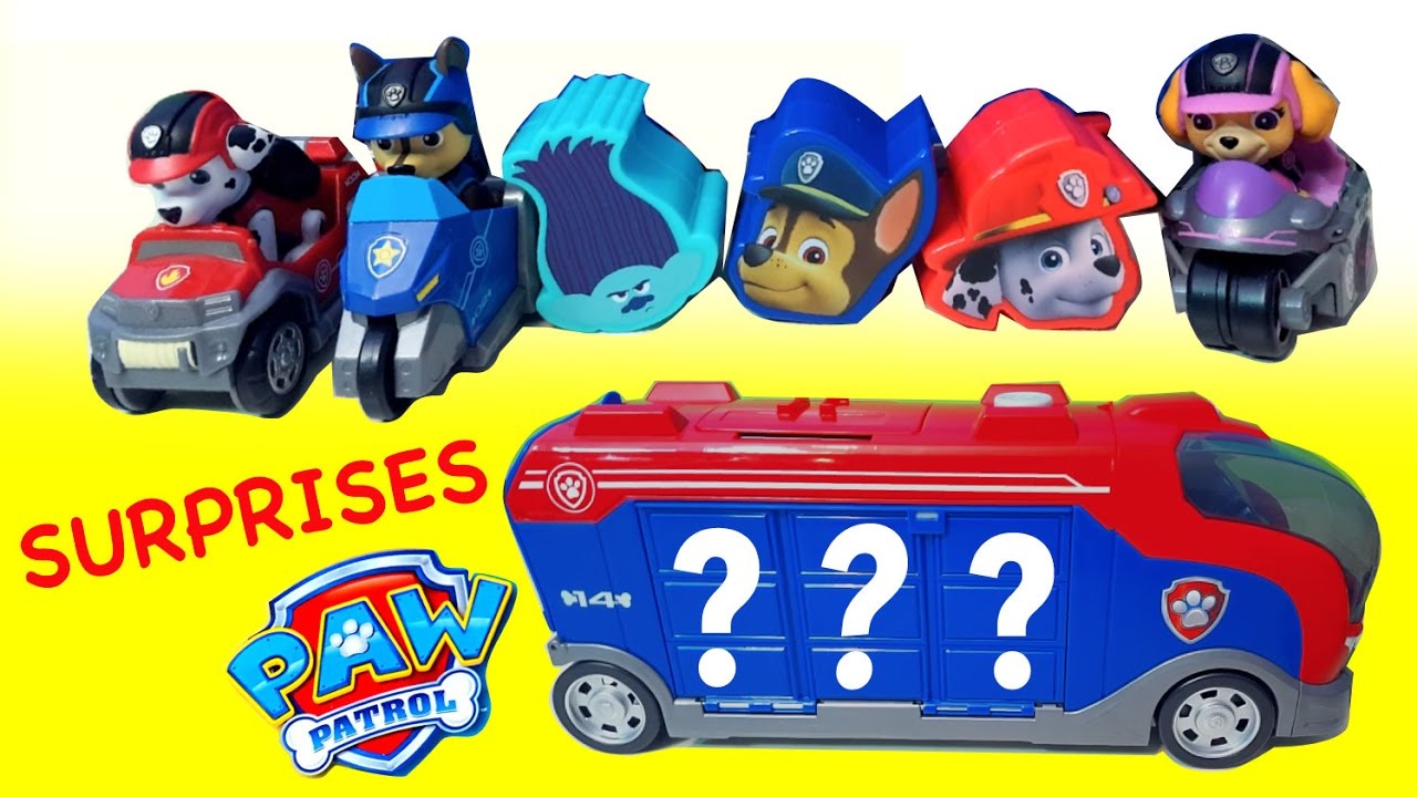 PAW PATROL NEW Mission Cruiser Toy Surprises Pups mini Vehicles unboxing