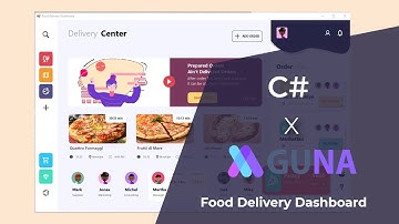 Food Delivery Dashboard Speed Code With C#, VB.NET | Using  GunaFramework