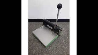 中古]手動式 製版パンチャー TOYO CARD OFFSET MASTER PUNCHER 動作 