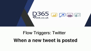Flow Triggers: Twitter - When A New Tweet Is Posted