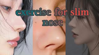 exercise for slim nose glowupskincarehealthtipsbeautytips facecare exercise