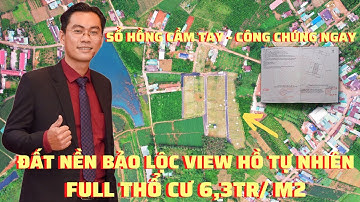 Đất Nền Bảo Lộc Ngay Hồ Tự Nhiên Cực Hiếm | Full Thổ Cư 10x21 Chỉ 6,3tr/ m2, Green Villas Bảo Lộc