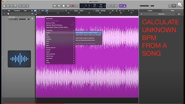 Logic Pro X - Calculate unknown BPM Tempo of Audio Tracks - Apply Region Tempo to Project Tempo