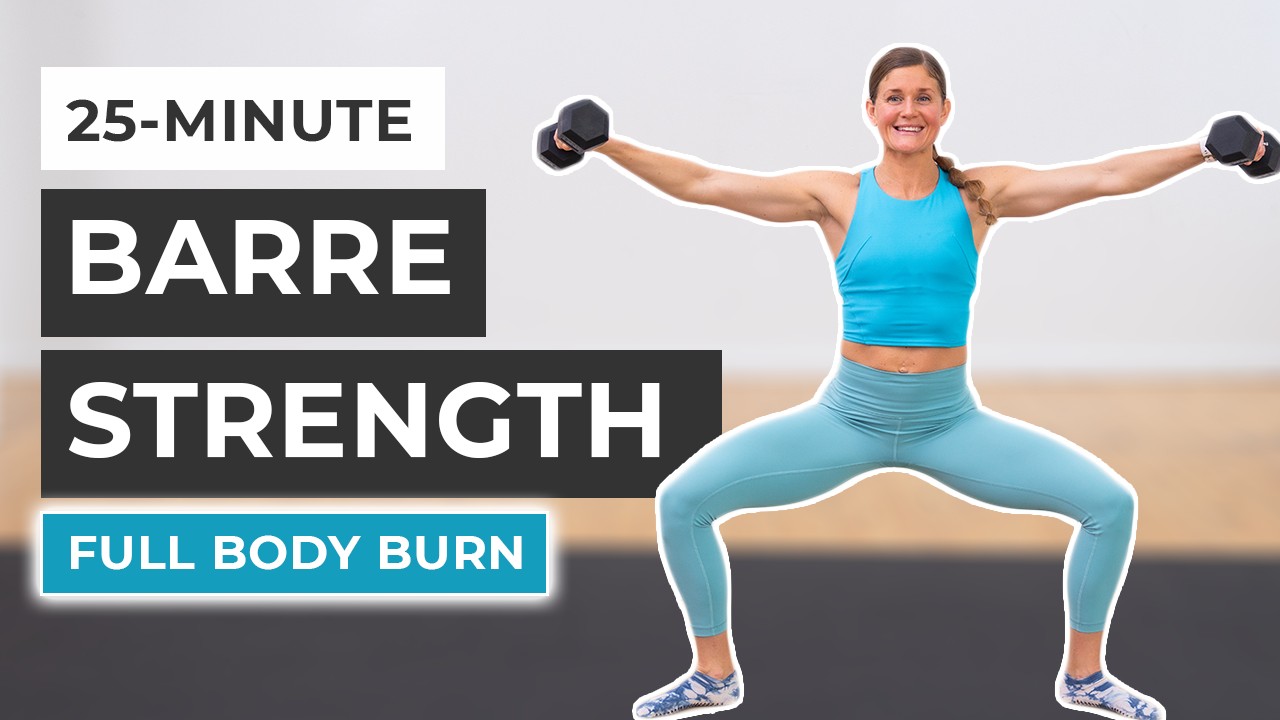 25-Minute Barre Workout At Home (Sculpt and Strength) 