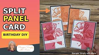 🔴NEW! Split Panel Birthday Card🥳 Episode 3
