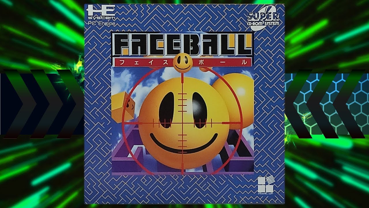 Faceball | PC-Engine (TurboGrafx-16) playthrough | Real hardware