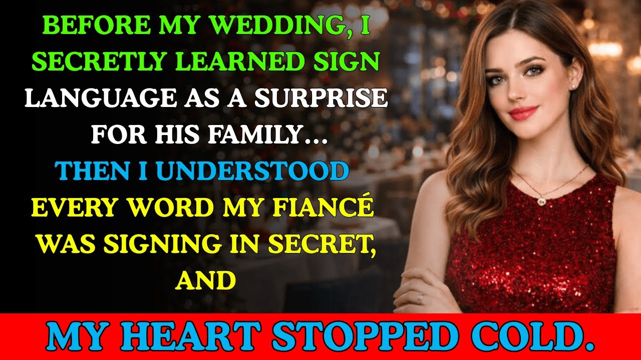 Before My Wedding, I Learned Sign Language… Then I Understood My Fiancé’s Plan and Everything Went