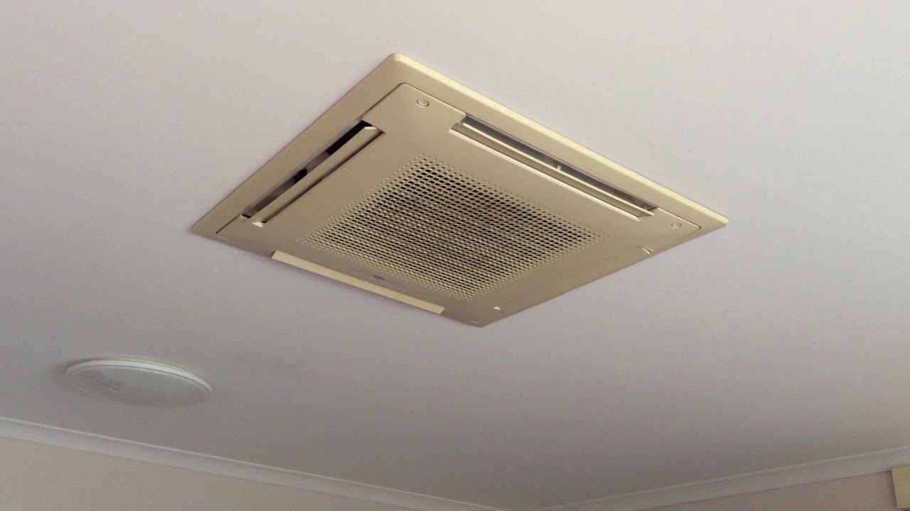 Fujitsu Cassette Air conditioner Video - YouTube