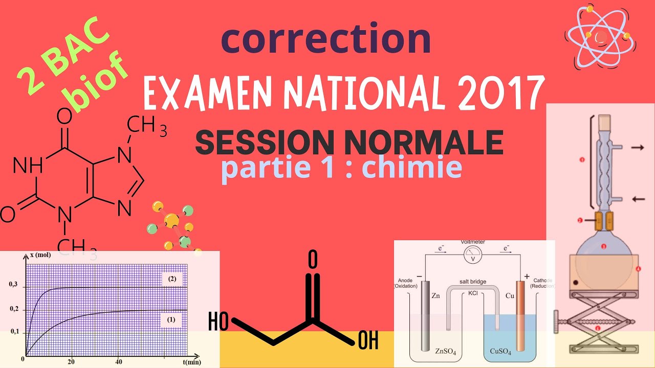 examen national PC normal 2017-partie chimie