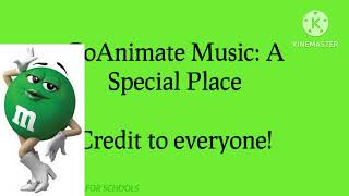 GoAnimate - A Special Place Green M&M's Major