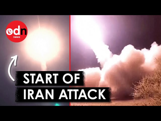 Shocking Moment Iran Launches Unprecedented Missile Attack on Israel