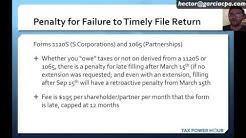 TAX POWER HOUR: IRS penalties for late filing and late payment 