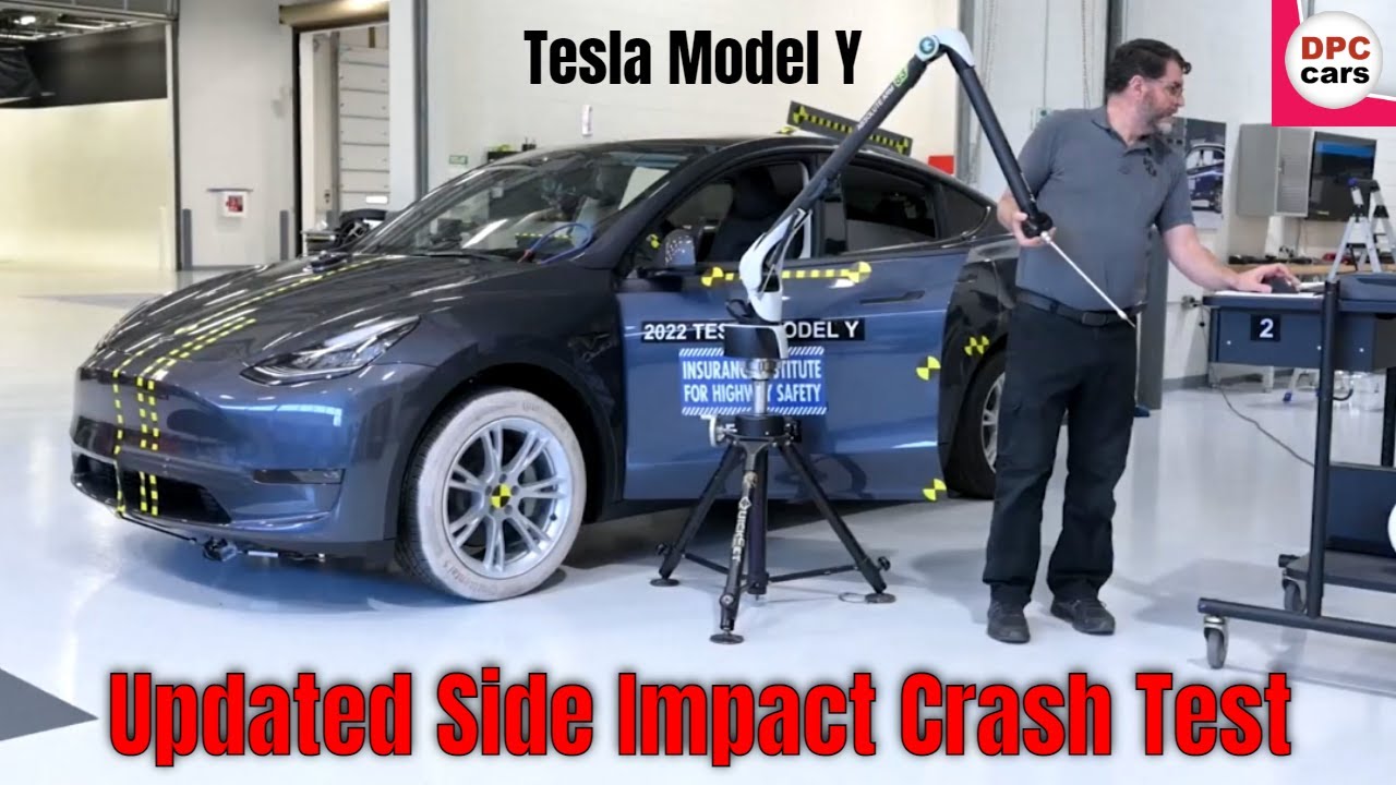 2023 Tesla Model Y Updated Side Impact Crash Test 