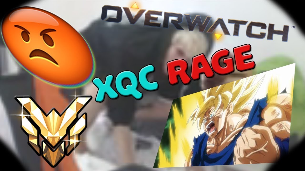 xQc Overwatch Rage Compilation (Desk Slamming)