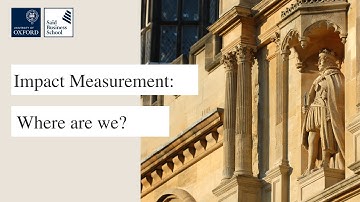 Impact Measurement: Where are we and what are we learning?