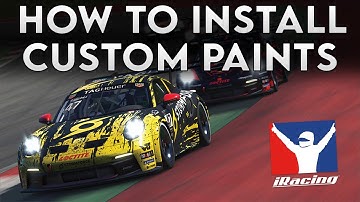 How to install CUSTOM PAINTS for iRacing