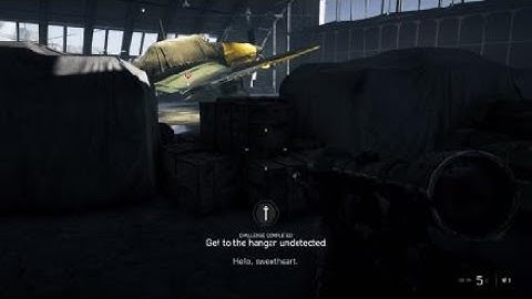 Battlefield V Under No Flag Challenge : Get To the Hanger Undetected Easy Snipe Method