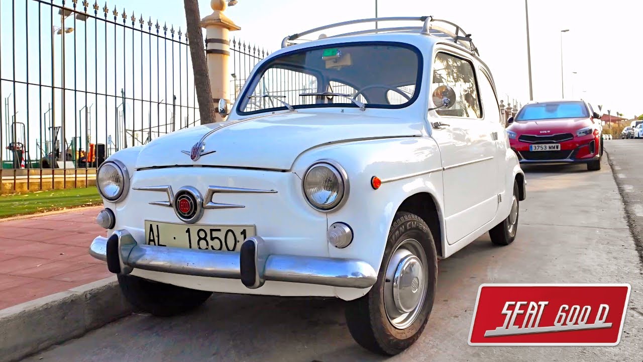 🚗 Rare sighting! Classic SEAT 600 in perfect shape 😍 Legendary Spanish Retro Car