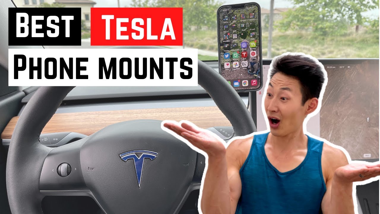 BEST Tesla Cell Phone Mount Accessories for the Model 3 and Model Y (Temai,  Jowua, MagBak, Topfit) 