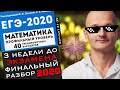 Лысенко профильный ЕГЭ. Финальный разбор 2020