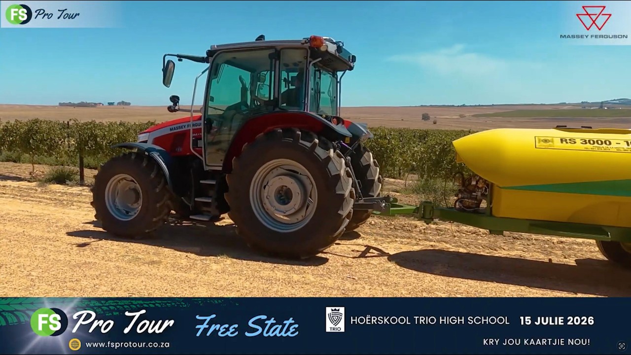 Wat maak Massey Ferguson trekkers anders as die res? Stop by die FS Pro Tour Vrystaat, 15 Julie 2026