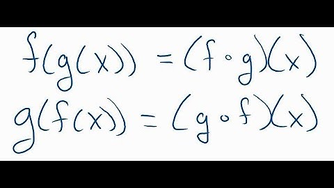 Algebra 2 Composition of Functions