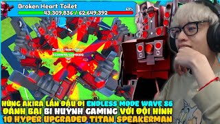 HÙNG AKIRA LẦN ĐẦU CHƠI ENDLESS MODE SIÊU KHÓ, ĐÁNH BẠI BI HUỲNH GAMING VƯỢT 86 WAVE VỚI HYPER UTS