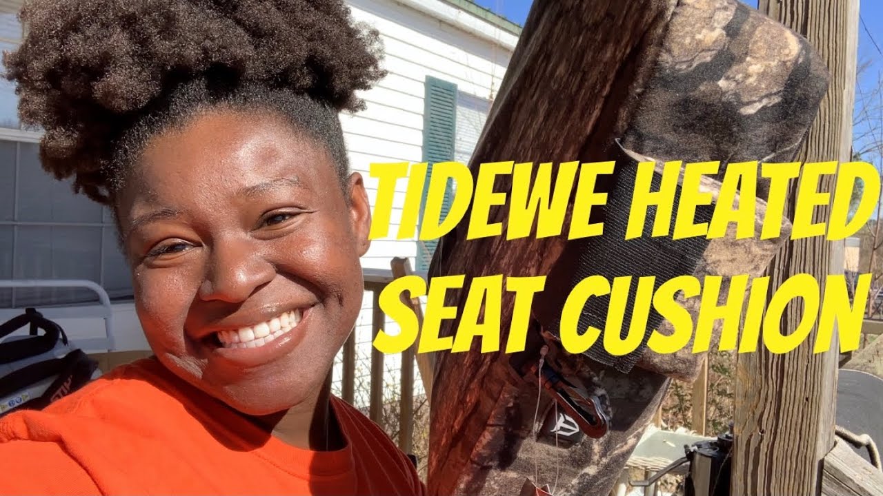 Tidewe heated hunting seat cushion with battery *review* YouTube