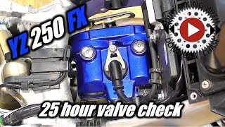 Checking valve clearances on my 2021 Yamaha YZ250FX
