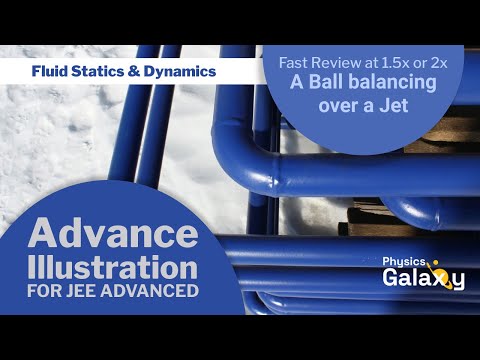 33. Advance Illustration| Fluid Statics & Dynamics | A Ball balancing over a Jet | by Ashish Arora
