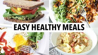 5 QUICK HEALTHY MEALS I EAT EVERY WEEK (Less Than 10 Min) | meal prep, weight loss + healthy ideas