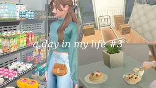 a day in my life (moving out, britechester, grocery shopping) | sims vlog #sims4
