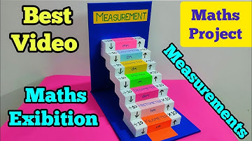 Maths working model Measurements#measuring units model#mathsproject#maths Exibition #maths project 👍