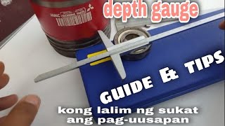 PAANO BASAHIN ANG VERNIER DEPTH GAUGE  for beginners guide | HOW TO READ VERNIER DEPTH GAUGE