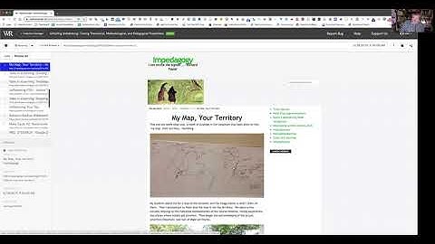 Demo of webrecorder on zoom for Unfurling Unflattening