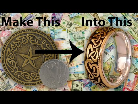 Making A Coin And A Chunk Of Silver Into A Stunning Ring