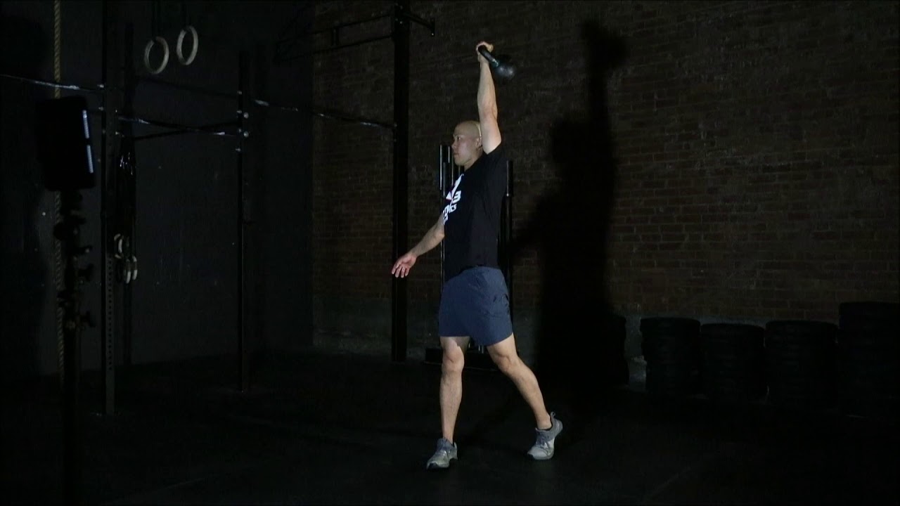 Kettlebell Rotational Thruster Youtube Kettlebell Rotational Thruster Youtube