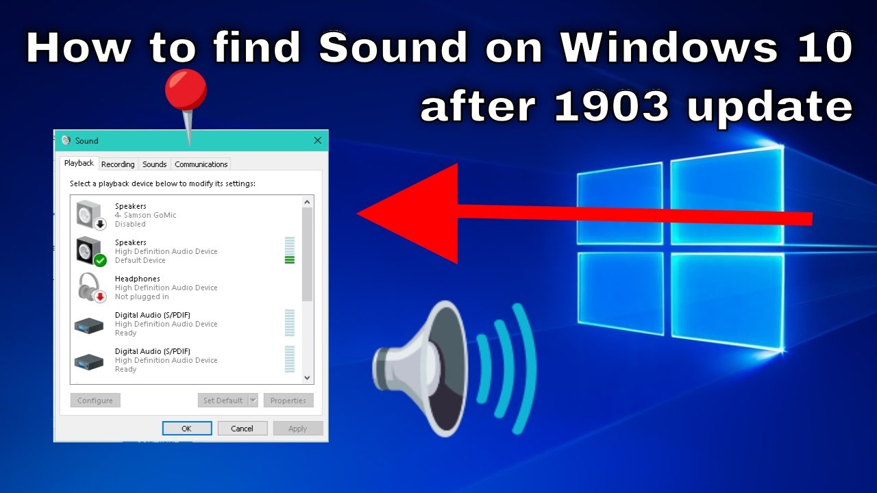 How To Find Sound Settings Sound Properties Sound Panel After