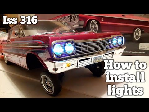 How to install the Redcat 12-Led Plug & play lighting system on The 64 Impala for beginners.