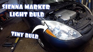 How to replace Side marker light bulb on Toyota Sienna
