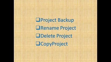 GIS Tutorial I How to Create Project Backup I Restore Project I Rename Project I Delete Project