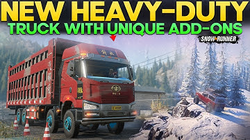 New Huge Heavy Duty Truck FAW J6P in SnowRunner With Unique Add-ons You Should Try