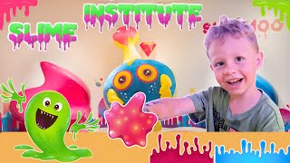 "Slime Time with Luca!  Watch This 4-Year-Old Go Crazy with Slime