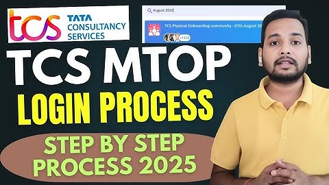 TCS MTOP Login 2025 | Check Month‑Wise Joining Date & Onboarding | Full Step‑By‑Step Guide