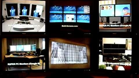 SUPER PC™ Multiple Monitors Madness! Super Presentation of Multi-Screen Computer Technology!