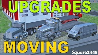 Farming Simulator 17 | Upgrading Moving Company | Flatbed Truck & Trailer | Forklift | Van