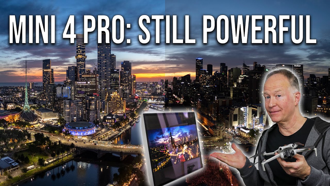 DJI Mini 4 Pro Drone Panorama Tutorial – Melbourne at Dusk Photography