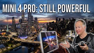 DJI Mini 4 Pro Drone Panorama Tutorial – Melbourne at Dusk Photography