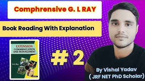 #comprehensive#g l#ray#book#reading#with#explanation#agriculture#extension#education#asrbnet#jrf#